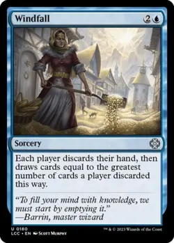 ~ Windfall ~ NM ~ Commander: The Lost Caverns of Ixalan ~ MTG ~ - Image 1