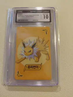 CGC 10 Jolteon KOR Point Salad 2019 Pokemon Playing Card Gem Mint - Image 1