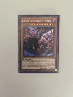 Yugioh Veidos the Eruption Dragon of Extinction PHNI-EN020 Secret Rare 1st Ed NM - Image 1