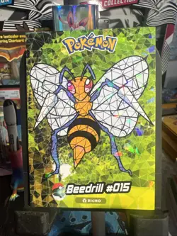 Beedrill #15 - Cracked Ice Holo - Crystal Collection 2024 - Pokemon Card - Image 1