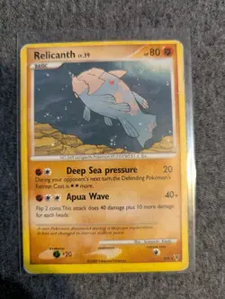 2009 Pokemon Trading Card TCG Relicanth SH8 Reverse Holo Shiny Supreme Victors - Image 1