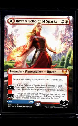 MTG Magic the Gathering STX Strixhaven Borderless #278 Rowan Scholar of Sparks - Image 1