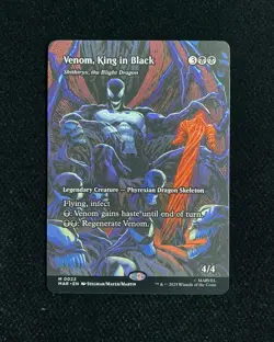 2025 Magic The Gathering MTG Marvel EN #M 0022 Venom, King in Black 4/4 GAV - Image 1