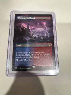 1x Stormcarved Coast Borderless Crimson Vow MTG Magic the Gathering NM - Image 1