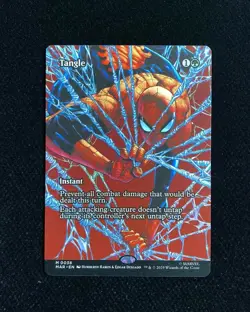 2025 Magic The Gathering MTG Marvel EN Spider-Man #M 0038 Borderless Tangle GAV - Image 1