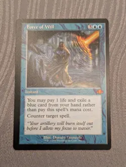 Force of Will (Retro Frame) - Dominaria Remastered - Magic MTG NM - Image 1