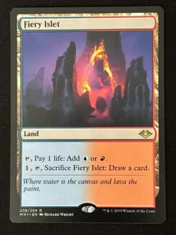1x MTG Fiery Islet - Modern Horizons (MH1) #238 - Magic the Gathering - Image 3