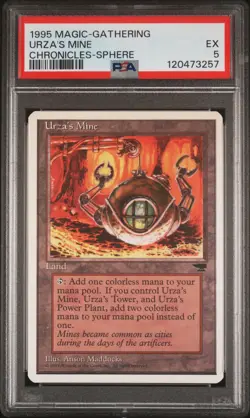 1995 MTG CHRONICLES SPHERE URZA'S MINE PSA 5 - Image 1