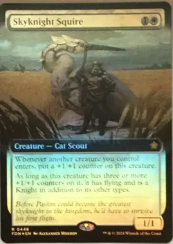 Skyknight Squire Foil - 0448, MTG Foundations - Image 1