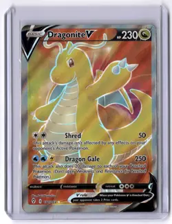 Dragonite V (Full Art) 191/203 Ultra Rare Holo NM Pokemon SWSH07: Evolving Skies - Image 1