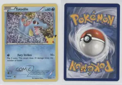 Totodile Confetti Holo Pokemon Sword & Shield McDonald's Collection #18 - Image 3