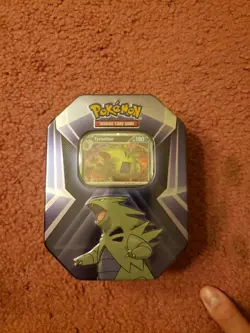 Pokemon TCG: Tyranitar Triple Whammy Collectors Tin - Factory Sealed - Image 1