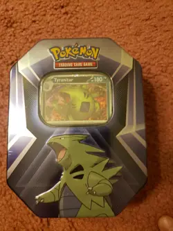 Pokemon TCG: Tyranitar Triple Whammy Collectors Tin - Factory Sealed - Image 2