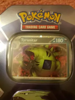 Pokemon TCG: Tyranitar Triple Whammy Collectors Tin - Factory Sealed - Image 3