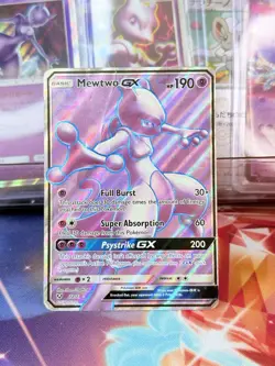 Mewtwo GX - 72/73 - Ultra Rare Full Art - Shining Legends Pokemon TCG - Image 1