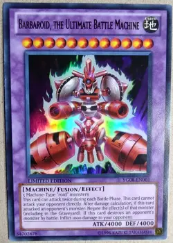 Barbaroid, The Ultimate Battle Machine- Yu-Gi-Oh! - YG08-EN001 - UR - LP - FrSh - Image 1