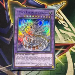 Yugioh! Cyber Eternity Dragon LDS2-EN033 BLUE Ultra Rare 1st Edition NM - Image 1