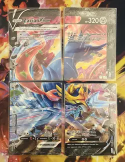 Zacian V-UNION (Set of 4) SWSH163 SWSH164 SWSH165 SWSH166 Pokemon TCG NM - Image 1