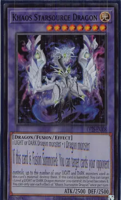 Khaos Starsource Dragon Super Rare OTS Tournament Pack 28 OP28-EN008 NM - Image 1