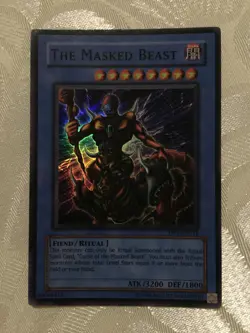 The Masked Beast + Curse of the Masked Beast DB1-EN214 - Super Rare YuGiOh NM - Image 1
