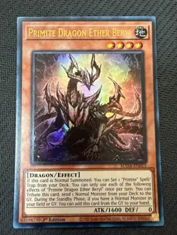 Primite Dragon Ether Beryl SUDA-EN015 1st Edition Ultra Rare Yu-Gi-Oh! - Image 1
