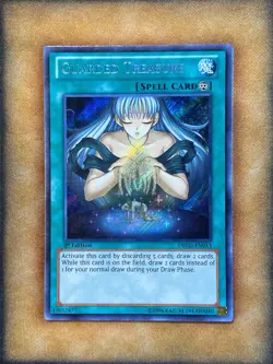 Yugioh Guarded Treasure DRLG-EN013 Secret Rare 1st Ed NM - Image 1