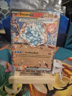 Eiscue ex Snowflake Stamp Obsidian Flames 042/197, SEALED Pokemon Card - Image 2