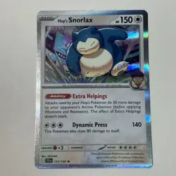 Pokemon SV09 Journey Together Card Hop's Snorlax 117/159 Reverse Holo - Image 1