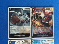 Monkey.D.Garp One Piece TCG 4-card lot OP11 Super Rare+EB02 Rare+more - PWE - Image 3