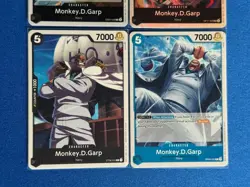 Monkey.D.Garp One Piece TCG 4-card lot OP11 Super Rare+EB02 Rare+more - PWE - Image 4