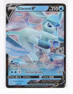 ~ESP~ SPANISH Glaceon V Crown Zenith 038/159 Pokemon Card (Z1) - Image 1