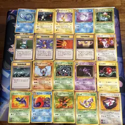 Pokemon TCG Lot of 72 Vintage Japanese Cards, Various Conditions And Sets - Image 1