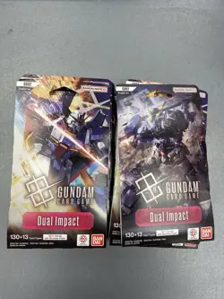 10x GUNDAM CARD GAME Dual Impact Sleeved Booster Packs L Sealed GD02 English - Image 1