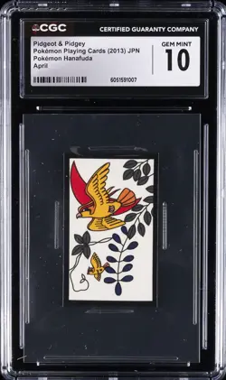 2013 POKEMON PLAYING CARDS JAPANESE PIDGEOT & PIDGEY CGC 10 GEM MINT - Image 1