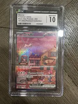 Mew ex 053 Sv: Scarlet & Violet Promo Cards Holo CGC 10 - Image 1
