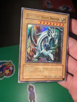 2002 Yugioh Legend Of Blue Eyes 1st Edition Blue-Eyes White Dragon Lob-001- LP - Image 2
