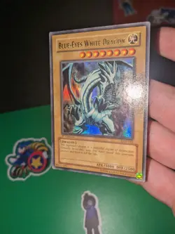 2002 Yugioh Legend Of Blue Eyes 1st Edition Blue-Eyes White Dragon Lob-001- LP - Image 3