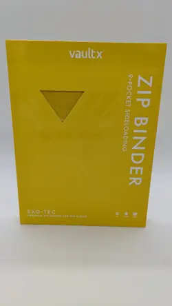 Vault X Yellow 9-Pocket Exo-Tec Zip Binder - 360 Cards - New - Image 1