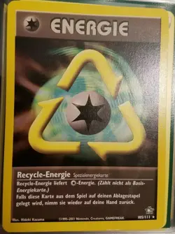 Pokemon Card Recycle Energy (German) 105/111 Neo Genesis - LP Condition - Image 1