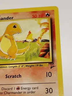 Charmander 69/130 Base 2 Set Pokemon Card - Image 3