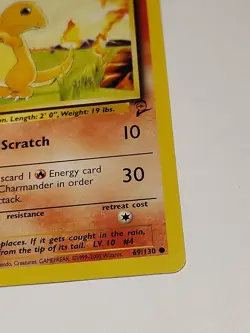 Charmander 69/130 Base 2 Set Pokemon Card - Image 4