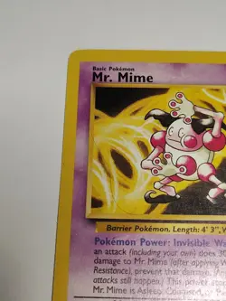 Mr. Mime 27/130 Base Set 2 1999 Non-Holo Vintage WotC Pokemon Card MP - Image 2
