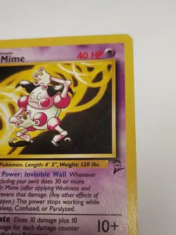 Mr. Mime 27/130 Base Set 2 1999 Non-Holo Vintage WotC Pokemon Card MP - Image 3