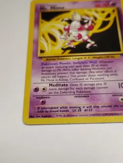 Mr. Mime 27/130 Base Set 2 1999 Non-Holo Vintage WotC Pokemon Card MP - Image 5