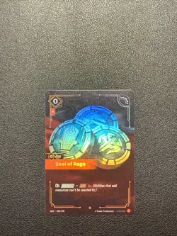 Riftbound TCG League Of Legends Origins Epic Seal of Rage 040/298 NM Card - Image 1