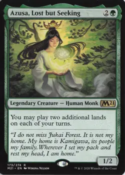 MTG Azusa, Lost but Seeking M21 Core Set 2021 Regular Card NM - Image 1