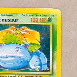 Near Mint Venusaur 15/102 Base Set Unlimited Holo Rare Pokemon Card English NM - Image 3
