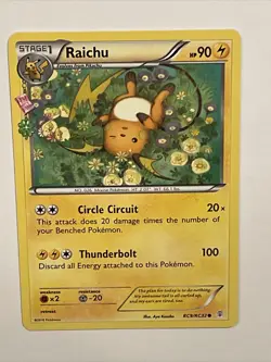 Raichu RC9/RC32 NM XY Generations Radiant Collection Near Mint Pokemon TCG Card - Image 2
