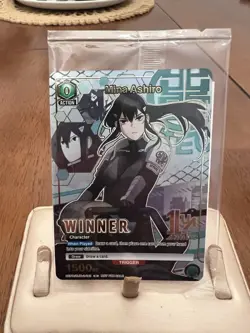 Union Arena TCG Winner Card Foil Mina Ashiro English UEPR/KJ8-1-041 - Image 1