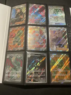 Pokemon Binder Lot Of 297 Cards Full ArtsAnd More All Near Mint Binder Included - Image 1